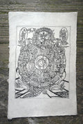Kalachakra printed Lokta Paper Poster - Vajracrafts