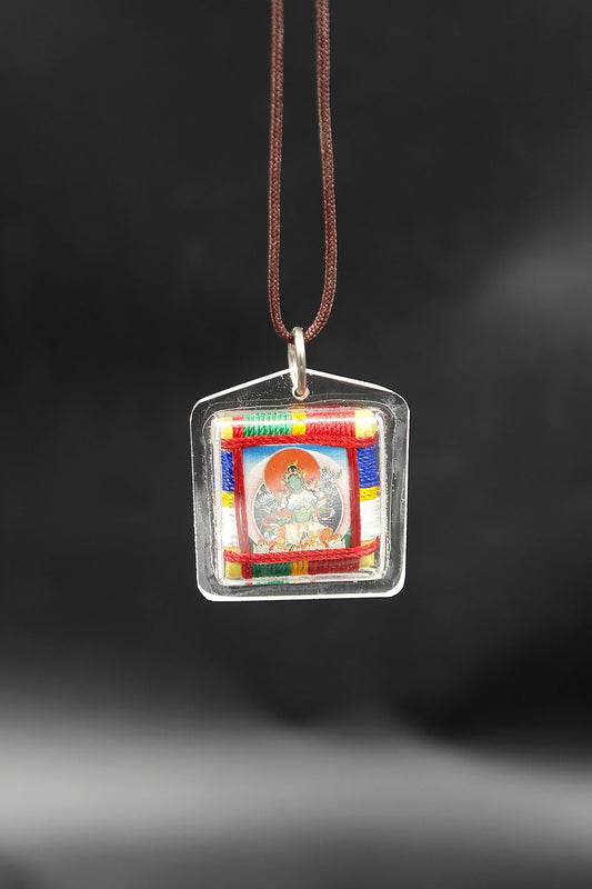 Green Tara Amulet, A Sacred Buddhist Protection Pendant