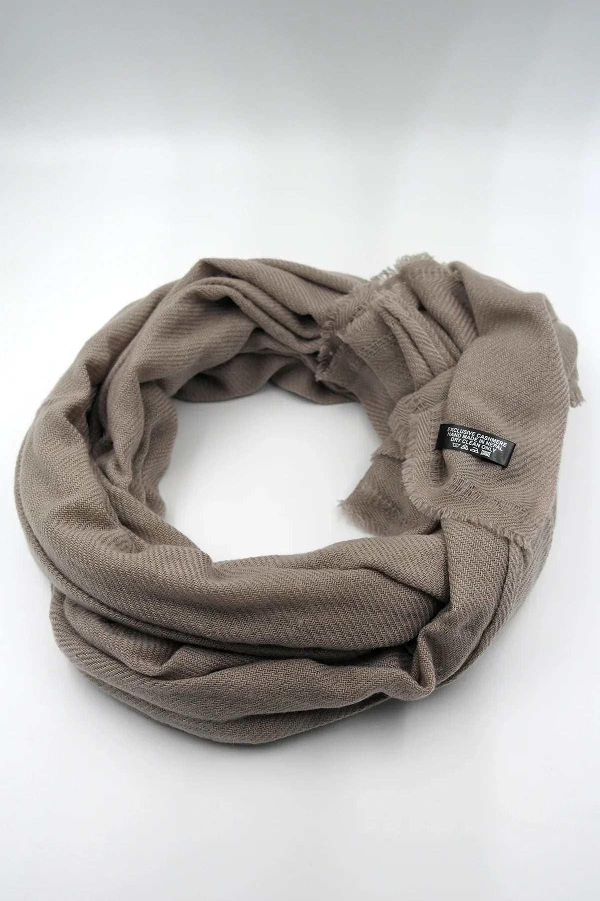 Adobe Brown Pure Pashmina Shawls for Women - Vajracrafts