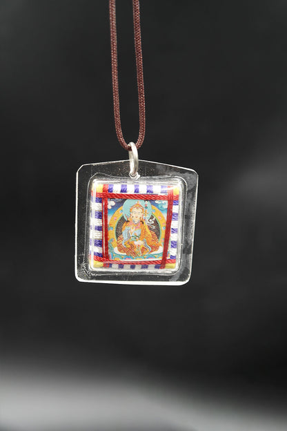 Guru Padmasambhava Amulet: Rinpoche Sungkhor Protection Amulet