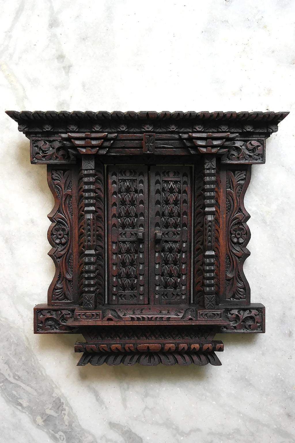 Traditional Newari Handcrafted swing styled Wooden Window - Vajracrafts