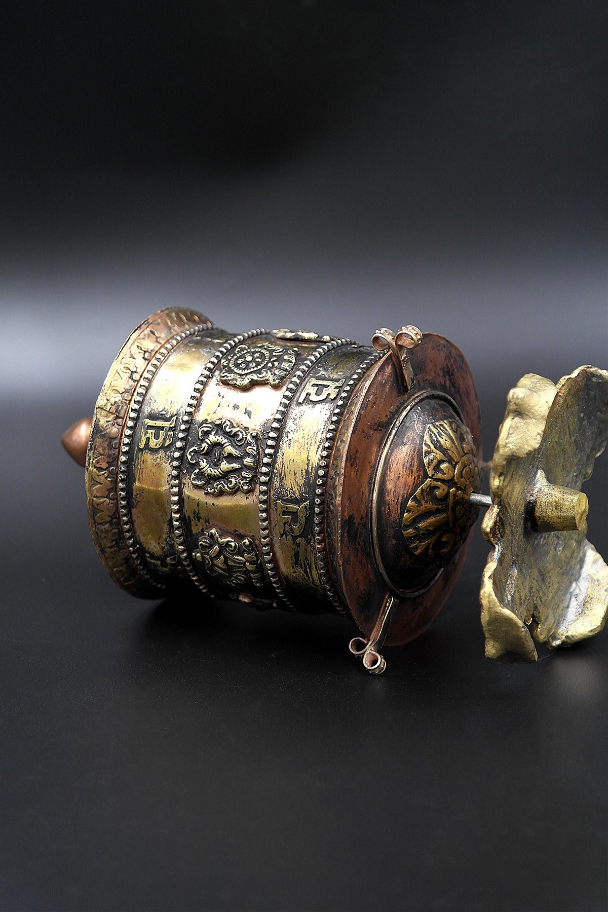 Om Mane peme hum table top Tibetan Prayer Wheel | Vajracrafts