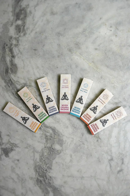 Set of 7 Tibetan Seven Chakra Incense Sticks collection - Vajracrafts