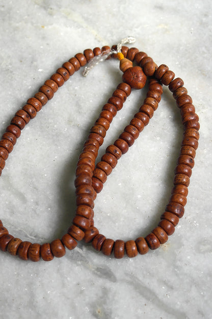 Natural Bodhi Seed Mala,108 Phoenix eye Buddha Chitta Beads Prayer Japa Mala