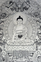 Shakyamuni Buddha Poster on handmade Lokta Paper - Vajracrafts