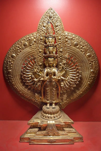 Sahasar Bhuj Lokeshwor, Avalokiteshvara Statue 24" - Vajracrafts