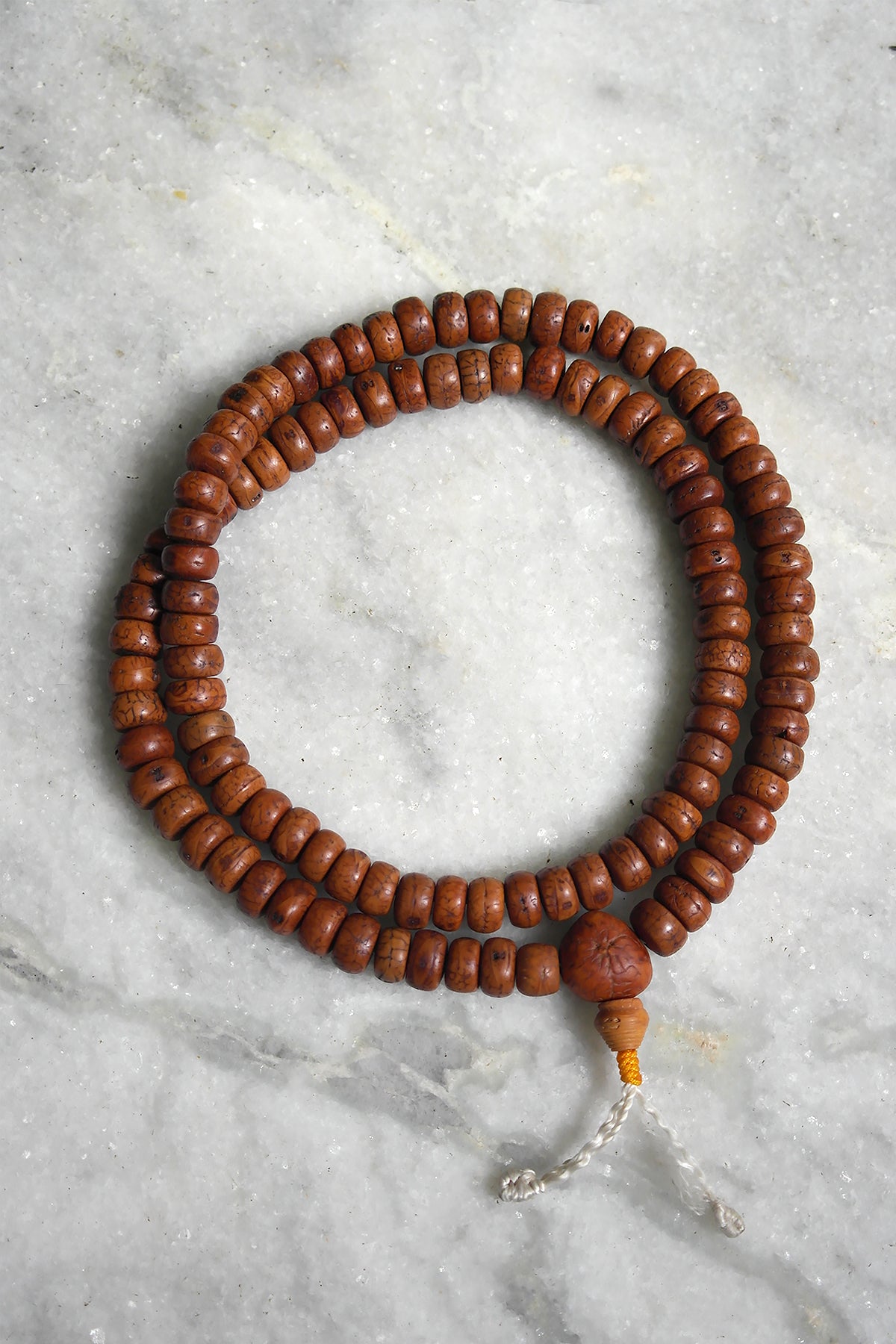 Natural Bodhi Seed Mala,108 Phoenix eye Buddha Chitta Beads Prayer Japa Mala