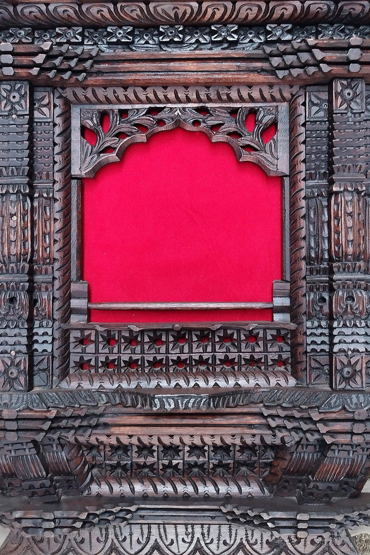 Traditional Newari Handcrafted Wooden Window style Photo frame - Vajracrafts