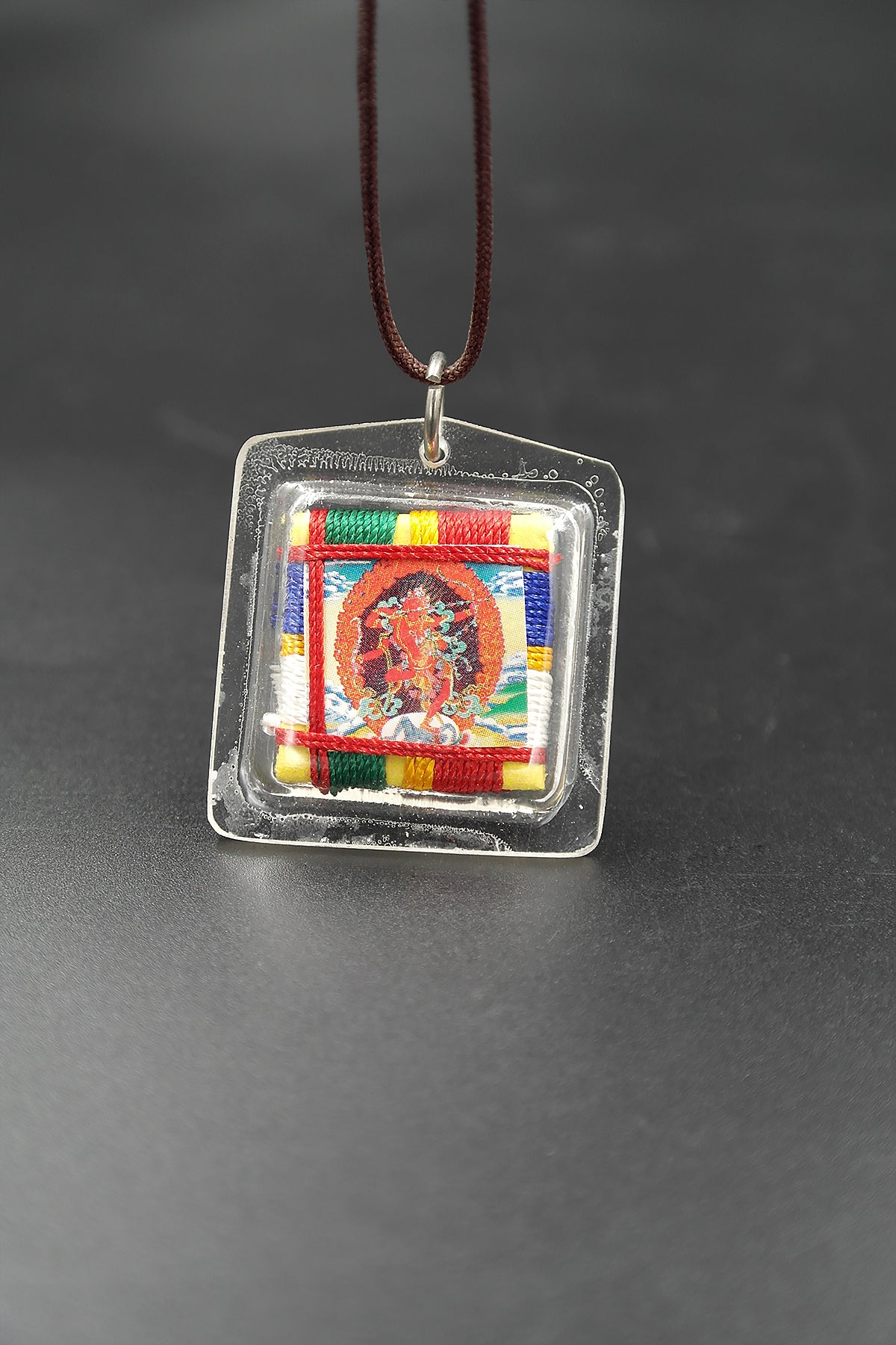 Kurukulla Tibetan Mantra Amulet with Hard Plastic Cover | Kurukulle Buti