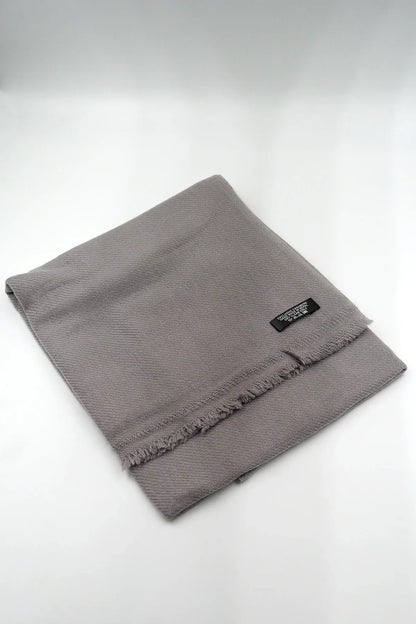 Light Grey Color Pure Pashmina Shawl - Vajracrafts