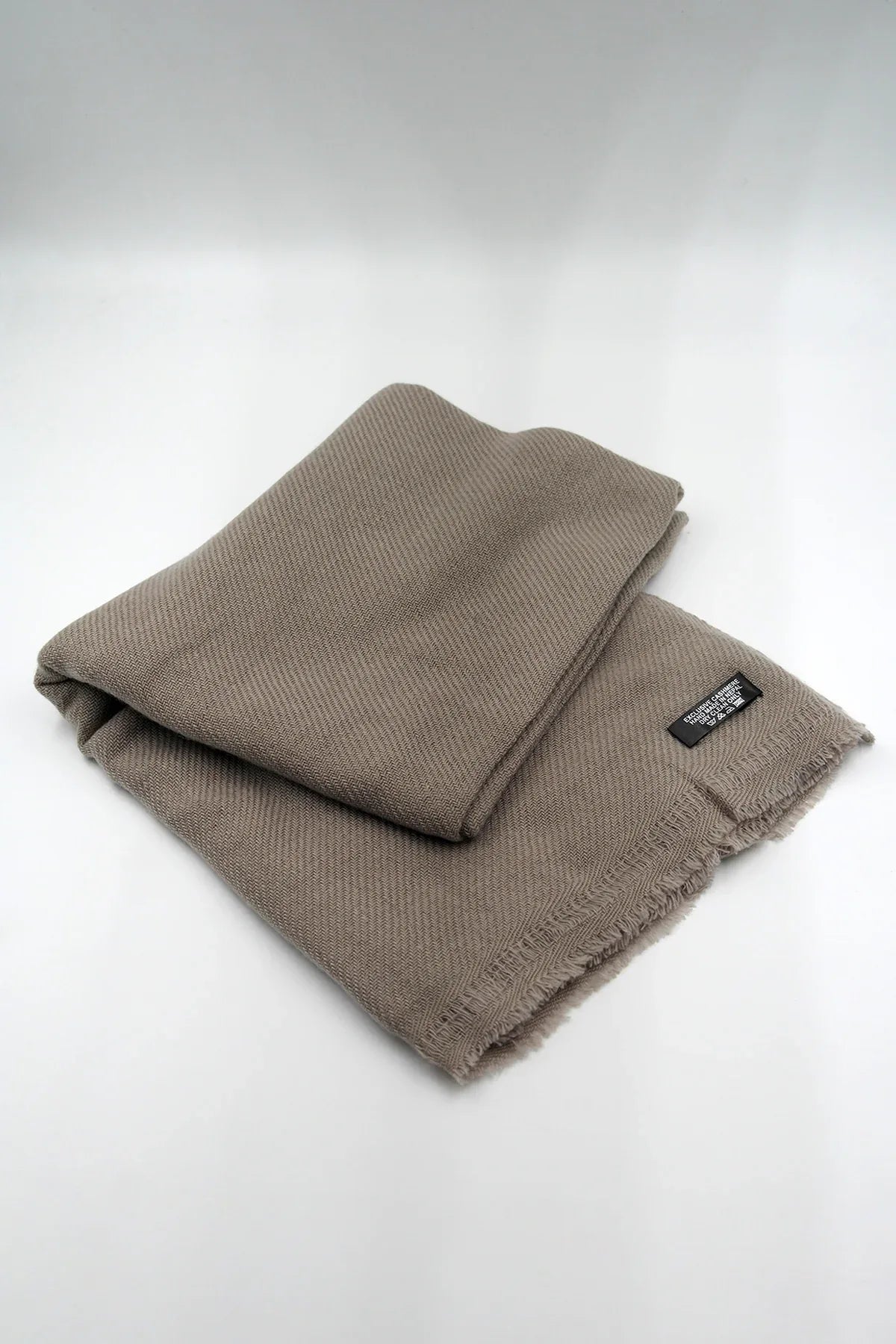 Adobe Brown Pure Pashmina Shawls for Women - Vajracrafts