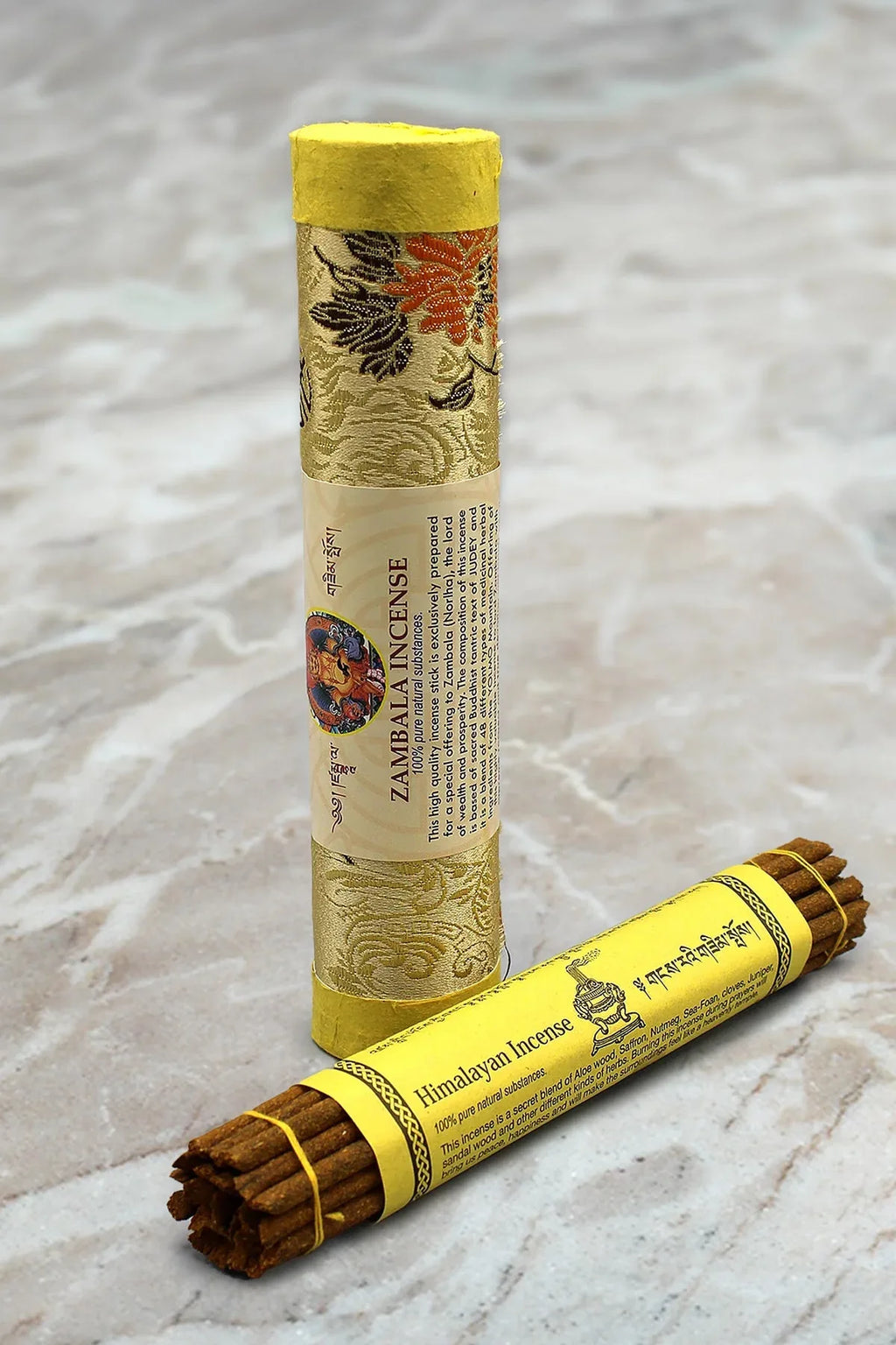 Himalayan Tibetan Zambala Incense sticks in brocade - Vajracrafts