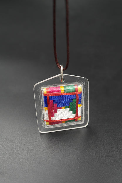 Aparimita Tibetan Mantra Amulet with Hard Plastic Cover, Amitayus Buti