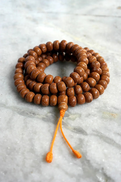 Natural Bodhi Beads Prayer Mala 12mm- Meditation Mala - Vajracrafts