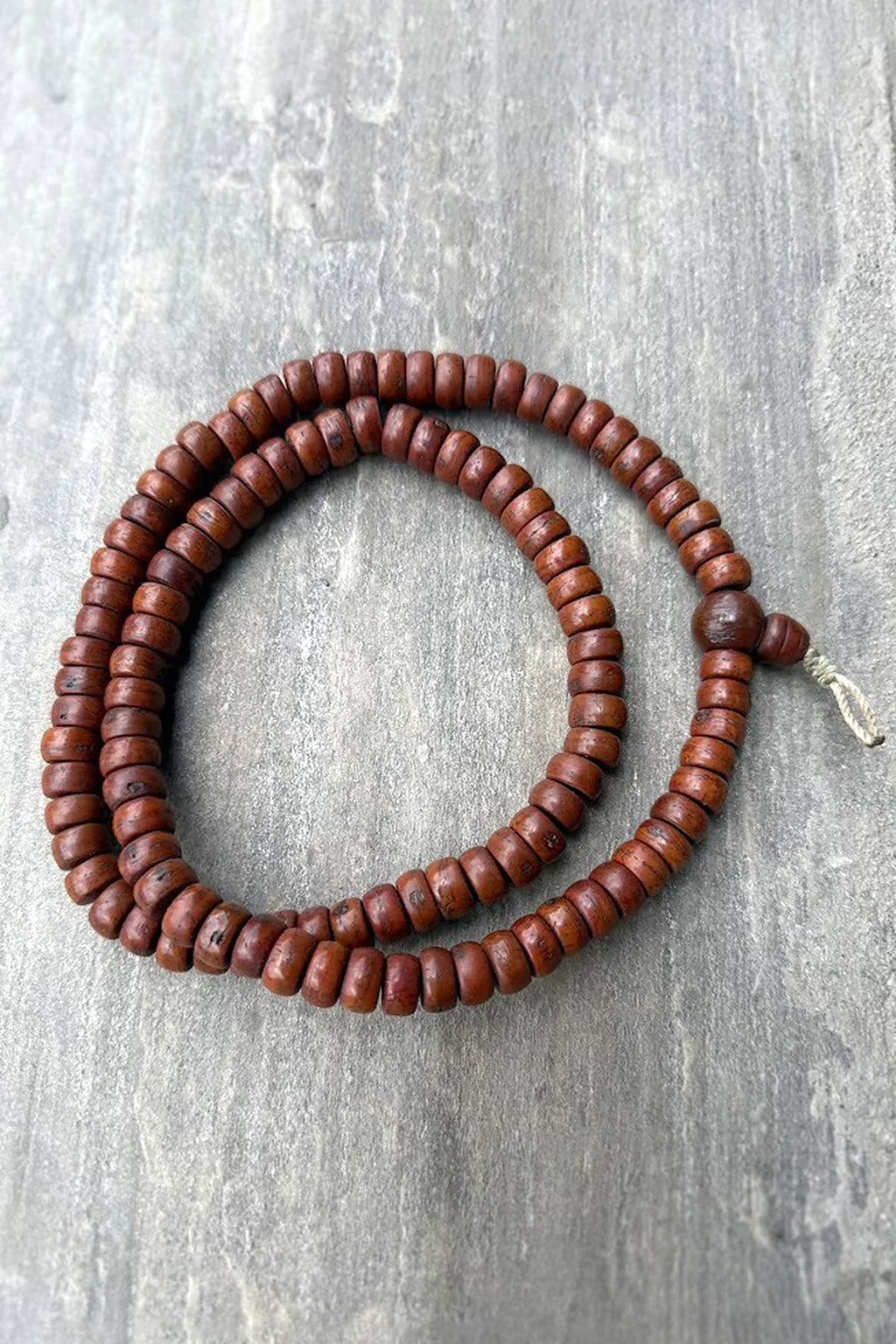 Flat Beads Cut Design Bodhi Meditation Prayer Mala 12mm - Vajracrafts