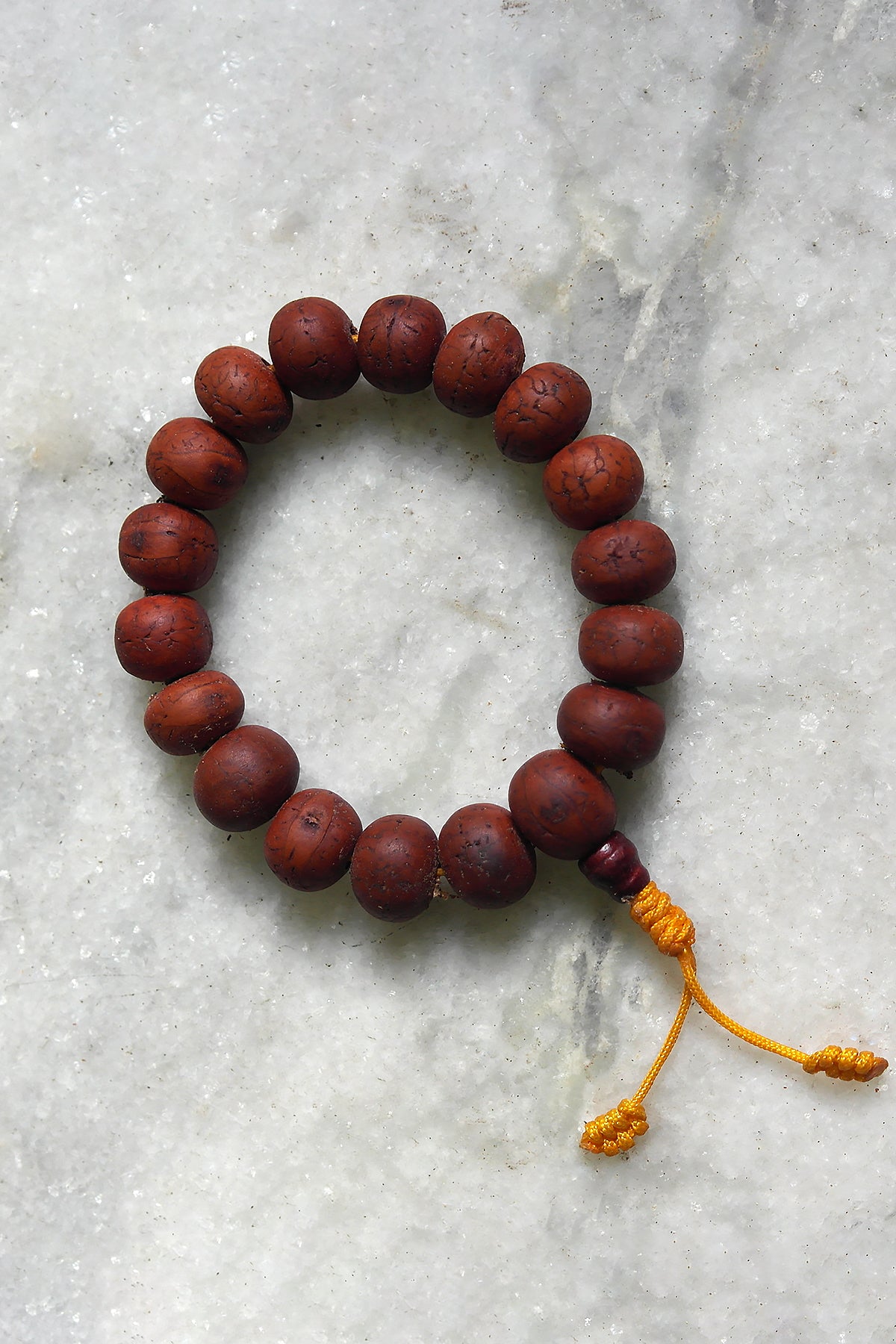 12mm Phoenix Eye Nepalese Bodhi Seed Mala, Buddha Chita Bracelet