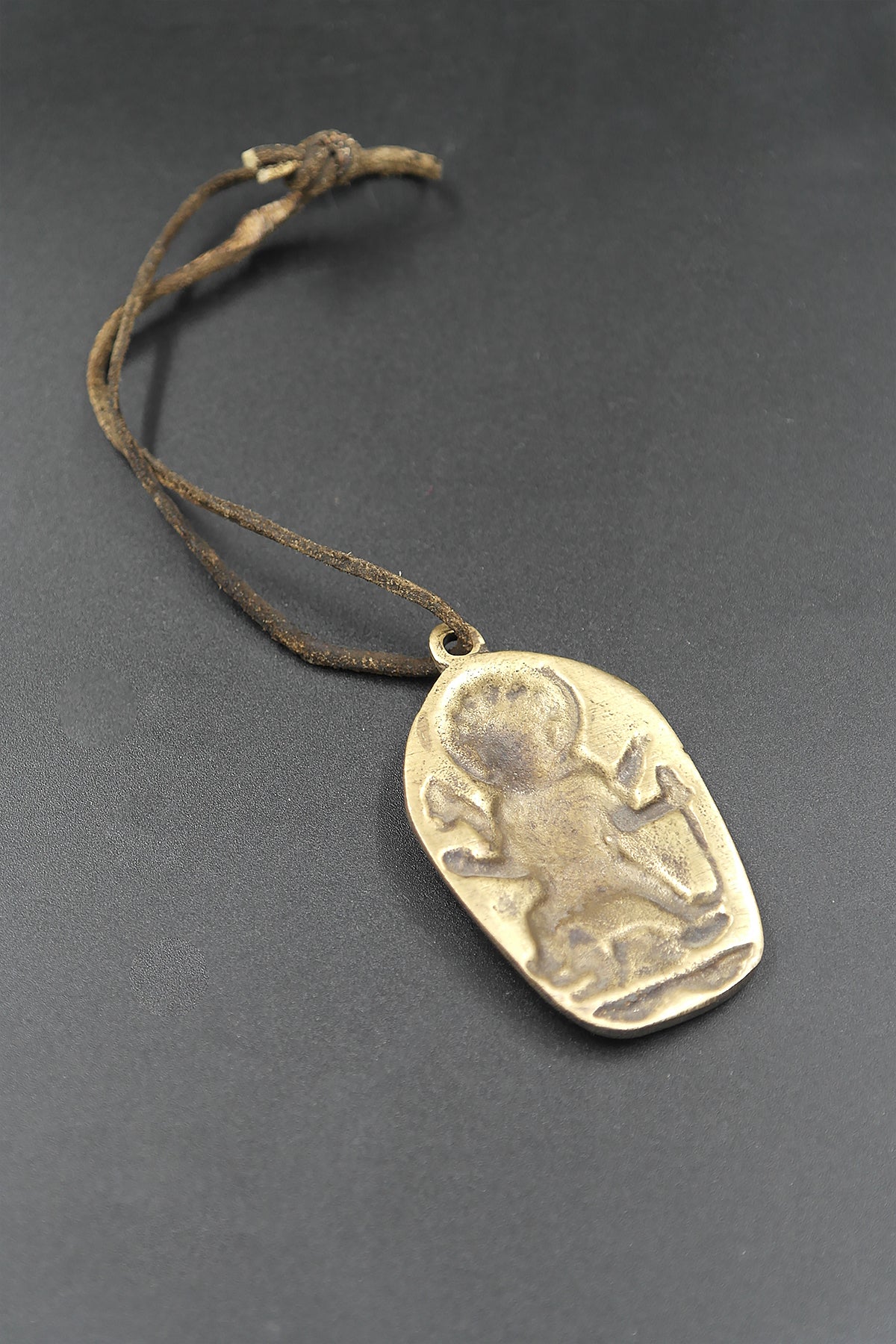 Solid Brass Maha Kali Pendant Necklace