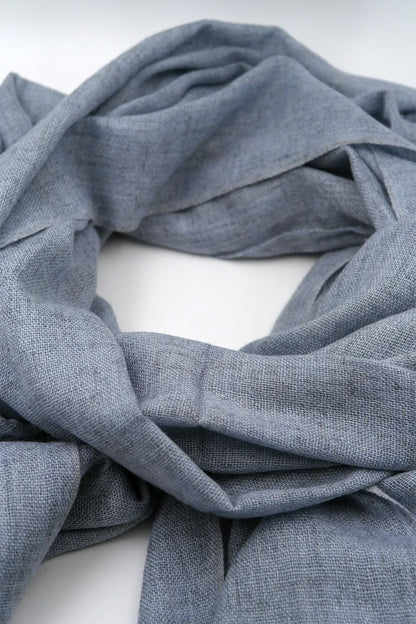 Light Sky Blue Pashmina Shawls for Women Hand Woven in Nepal - Vajracrafts