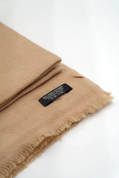 Tan Beige Color Pashmina Shawl - Vajracrafts