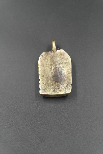 Khadga Pani Mahakala Brass Pendant | Wrathful Protector Deity of Vajrayana