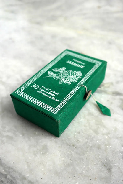 Tibetan Jasmine Incense Sticks in Lokta Box - Vajracrafts