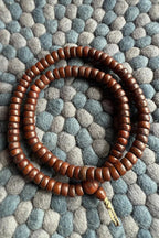 Buddhism Buddha Chitta, carved Dark Bodhi Beads Prayer Mala 12mm - Meditation Mala - Vajracrafts
