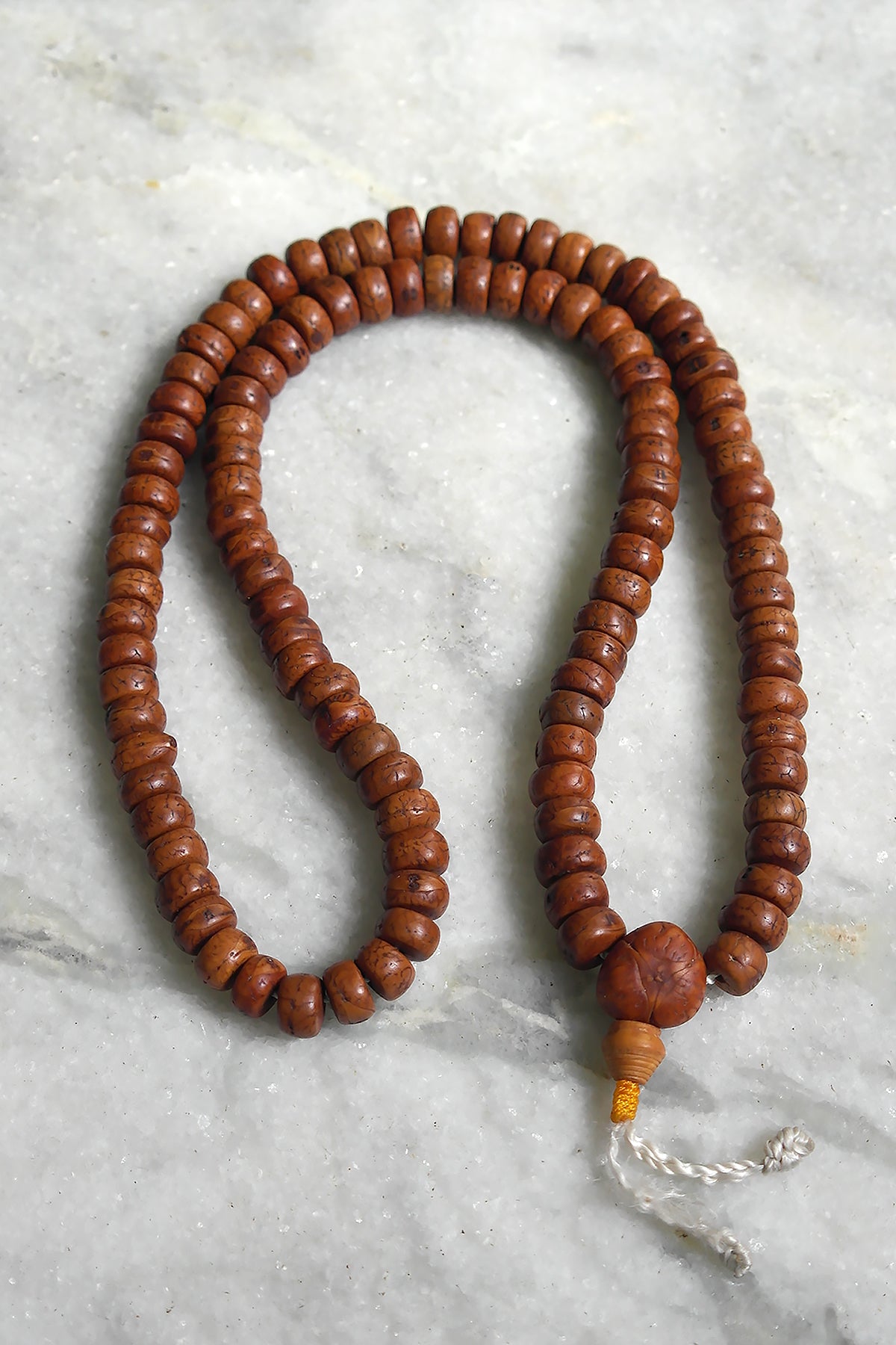 Natural Bodhi Seed Mala,108 Phoenix eye Buddha Chitta Beads Prayer Japa Mala