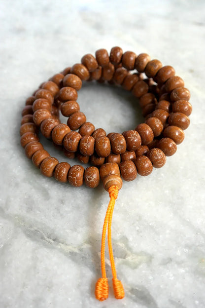 Natural Bodhi Beads Prayer Mala 12mm- Meditation Mala - Vajracrafts