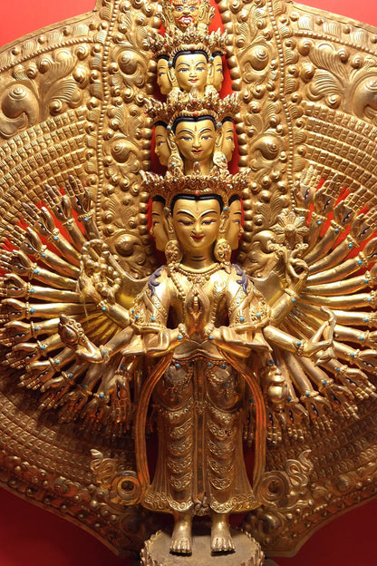 Sahasar Bhuj Lokeshwor, Avalokiteshvara Statue 24" - Vajracrafts