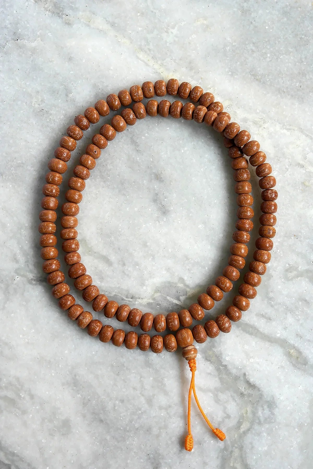 Natural Bodhi Beads Prayer Mala 12mm- Meditation Mala - Vajracrafts