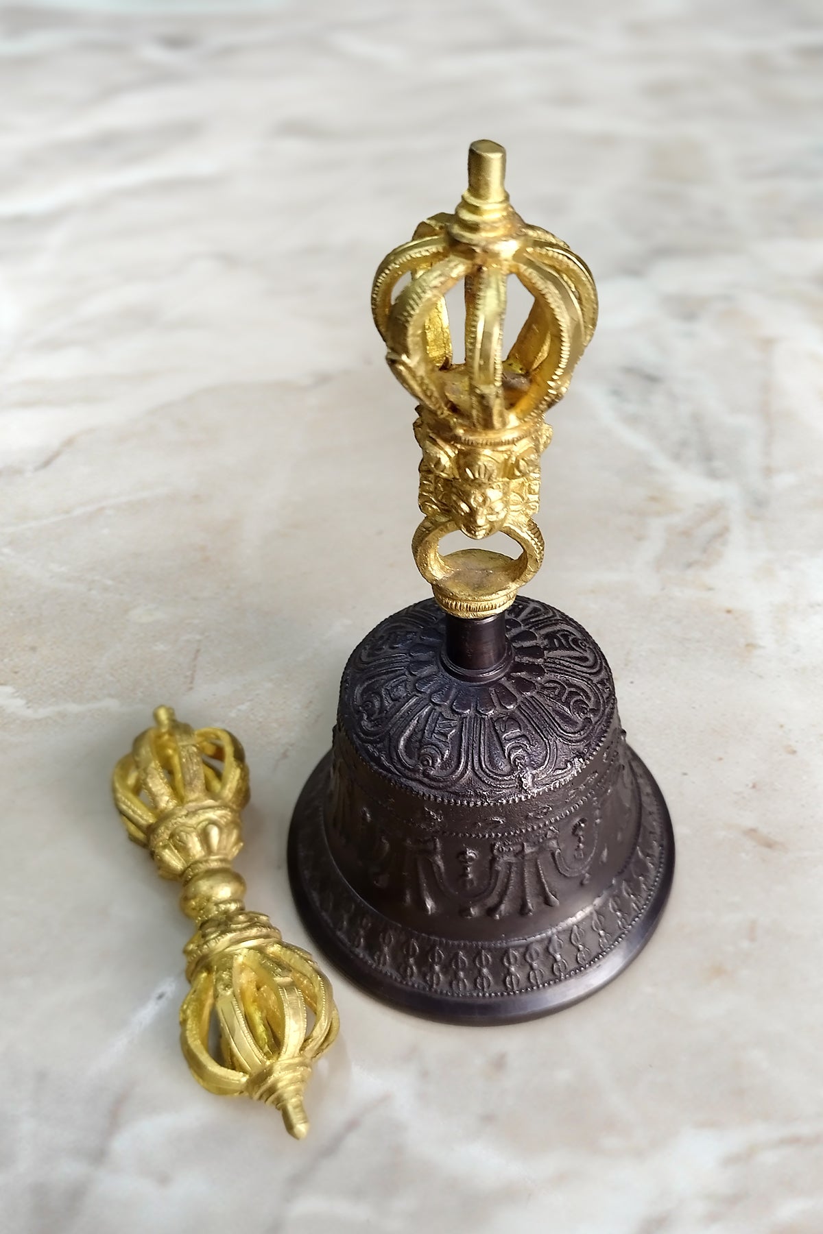 Brass Hanging Tibetan Buddha Bell