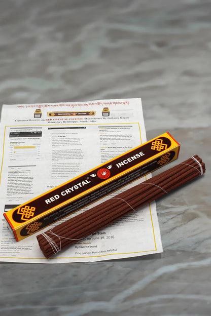 Authentic Red Crystal Original Tibetan Incense sticks - Vajracrafts