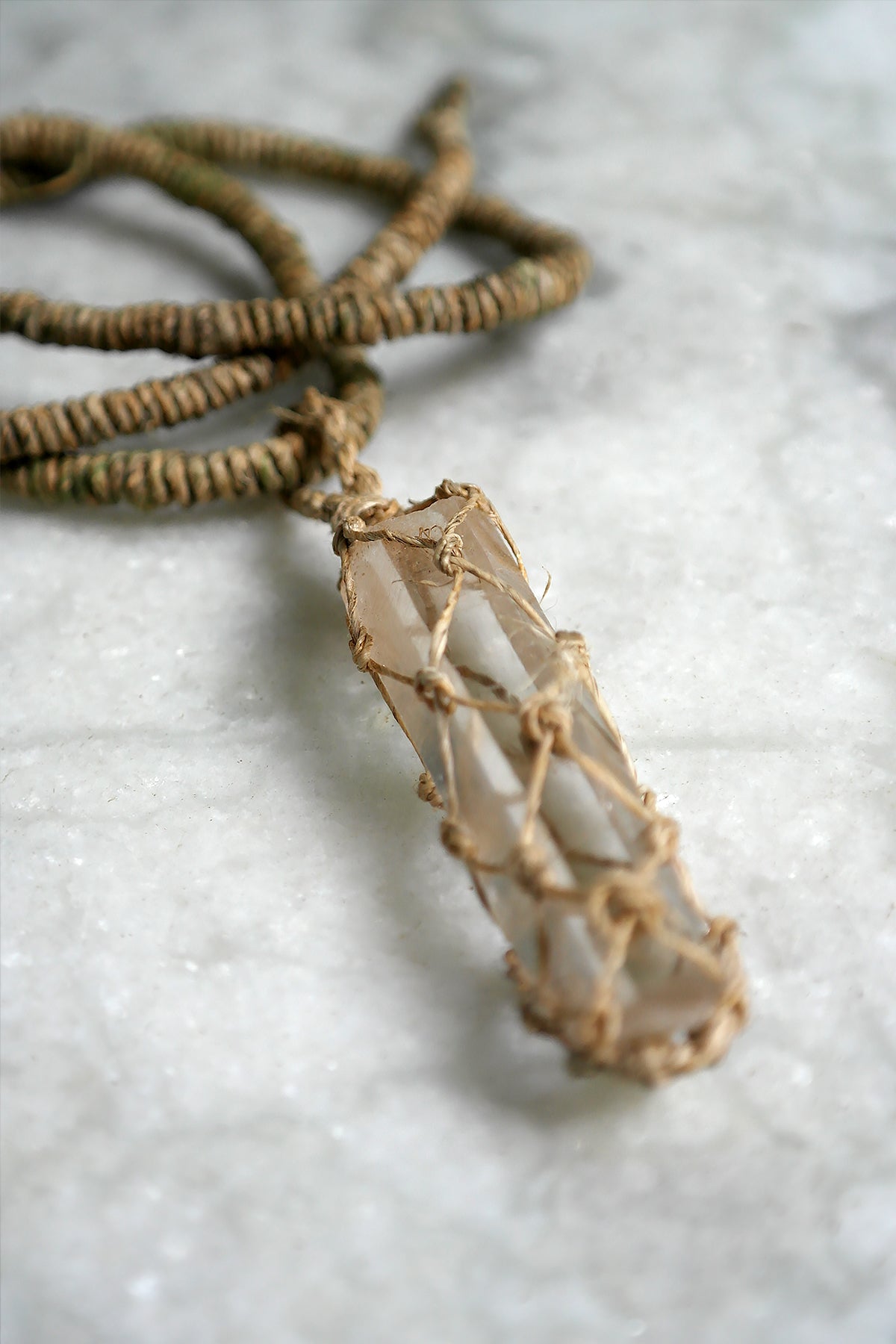 FreeFlow – Kuhle Hemp Cord Necklace – Olive – Intambo