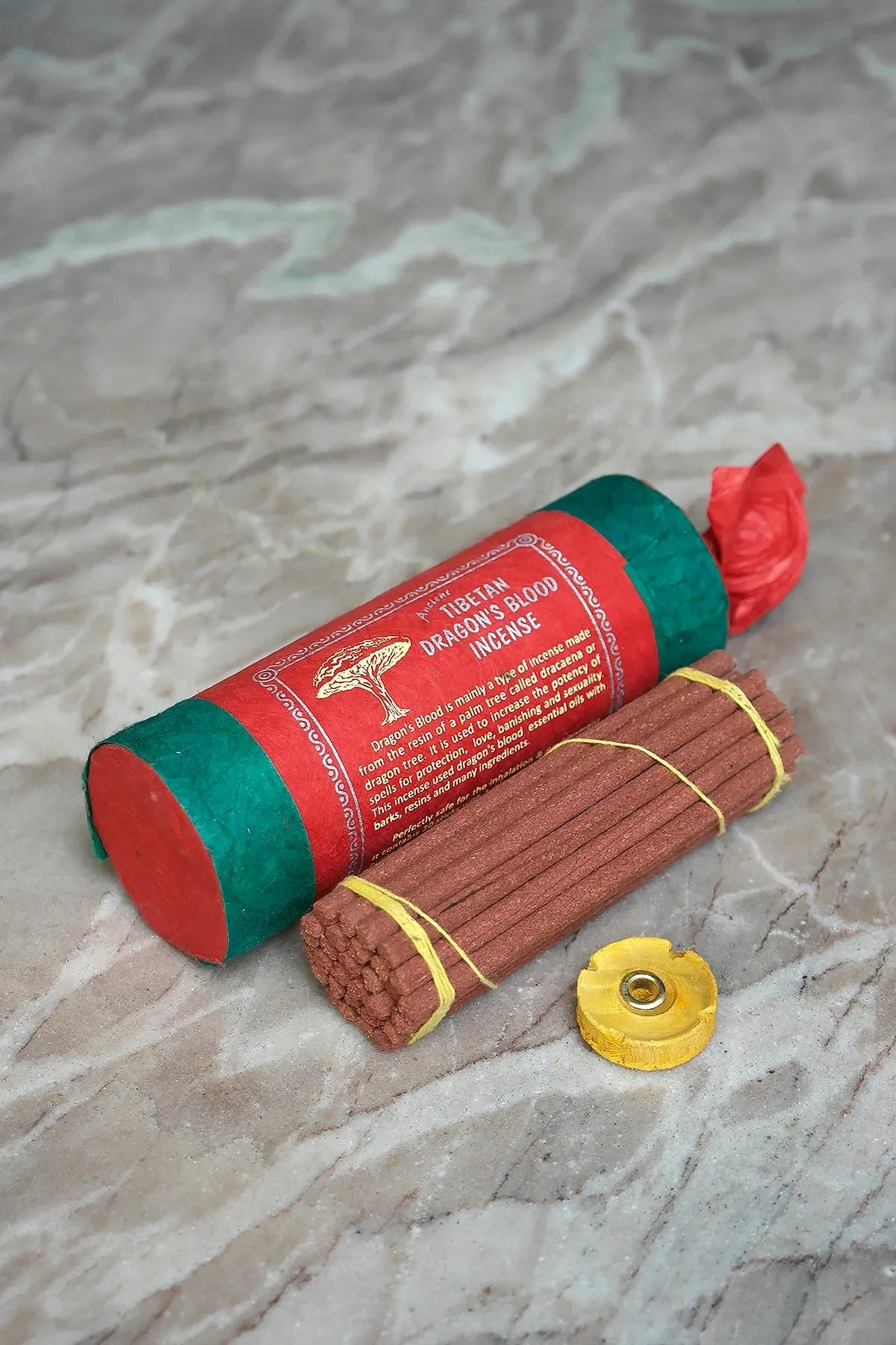 Ancient Tibetan Dragon Blood Incense Sticks, Traditional Incense handmade - Vajracrafts