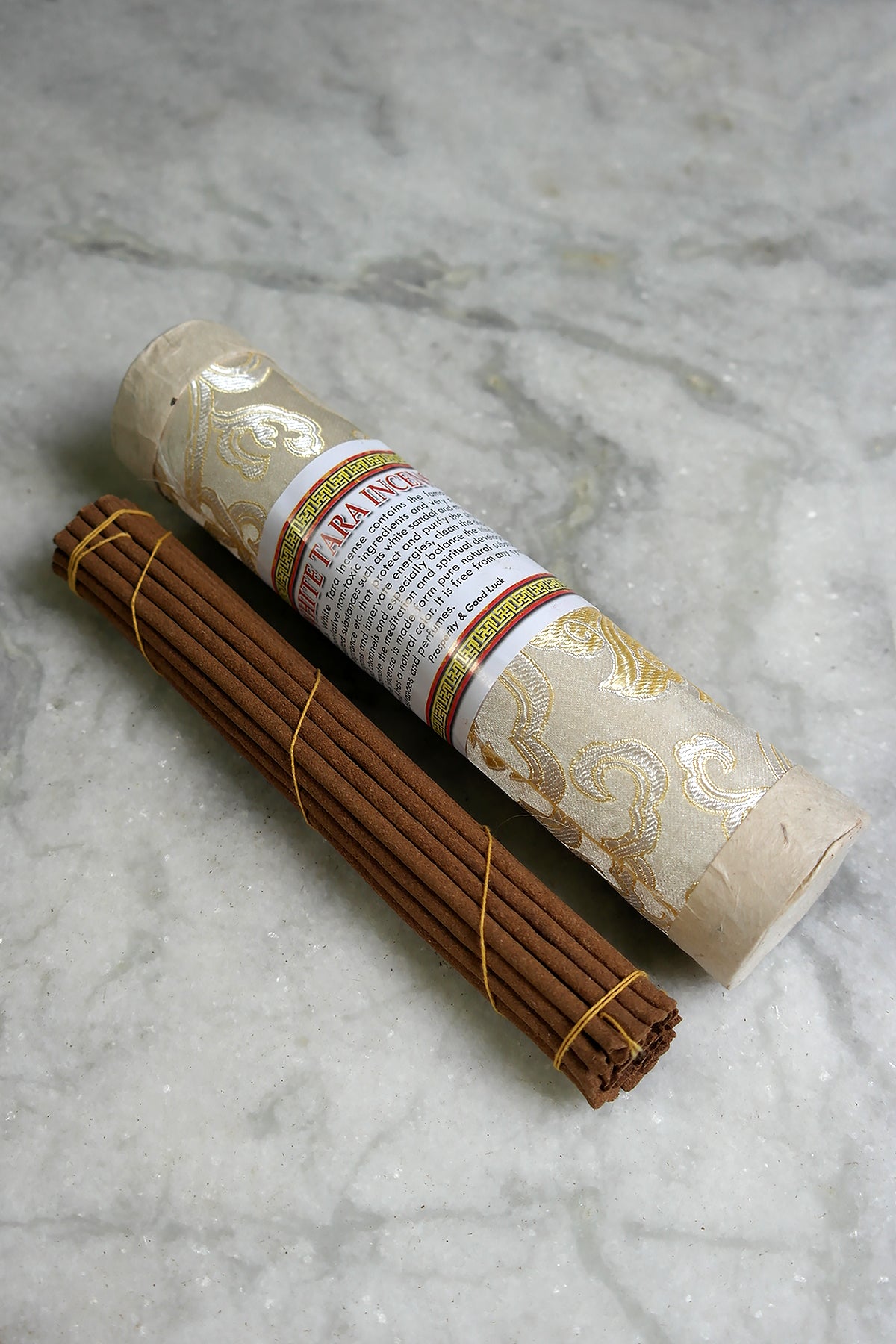 White Tara Incense in brocade pack