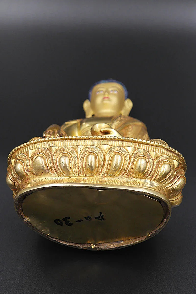 Hand Made Tibetan High quality Shakyamuni Buddha Statue 8" - Vajracrafts