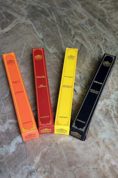 Dakpa Tamdin Incense Gift Pack, Authentic Tibetan 4 in 1 Incense Sticks - Vajracrafts
