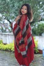 Elegant Colors Himalayan Yak Wool Blanket/Travel Throw - Vajracrafts