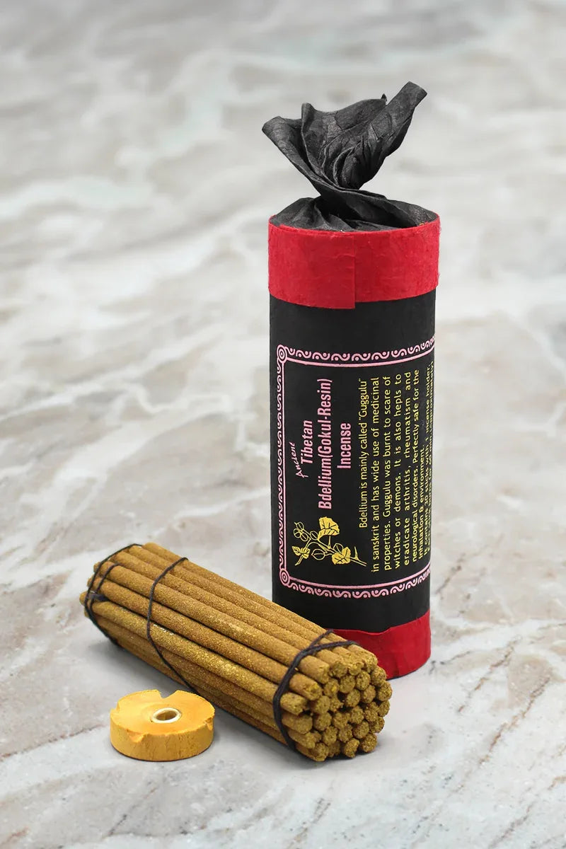 Ancient Tibetan Bdellium Gokul Resin Dhoop Incense Sticks - Vajracrafts