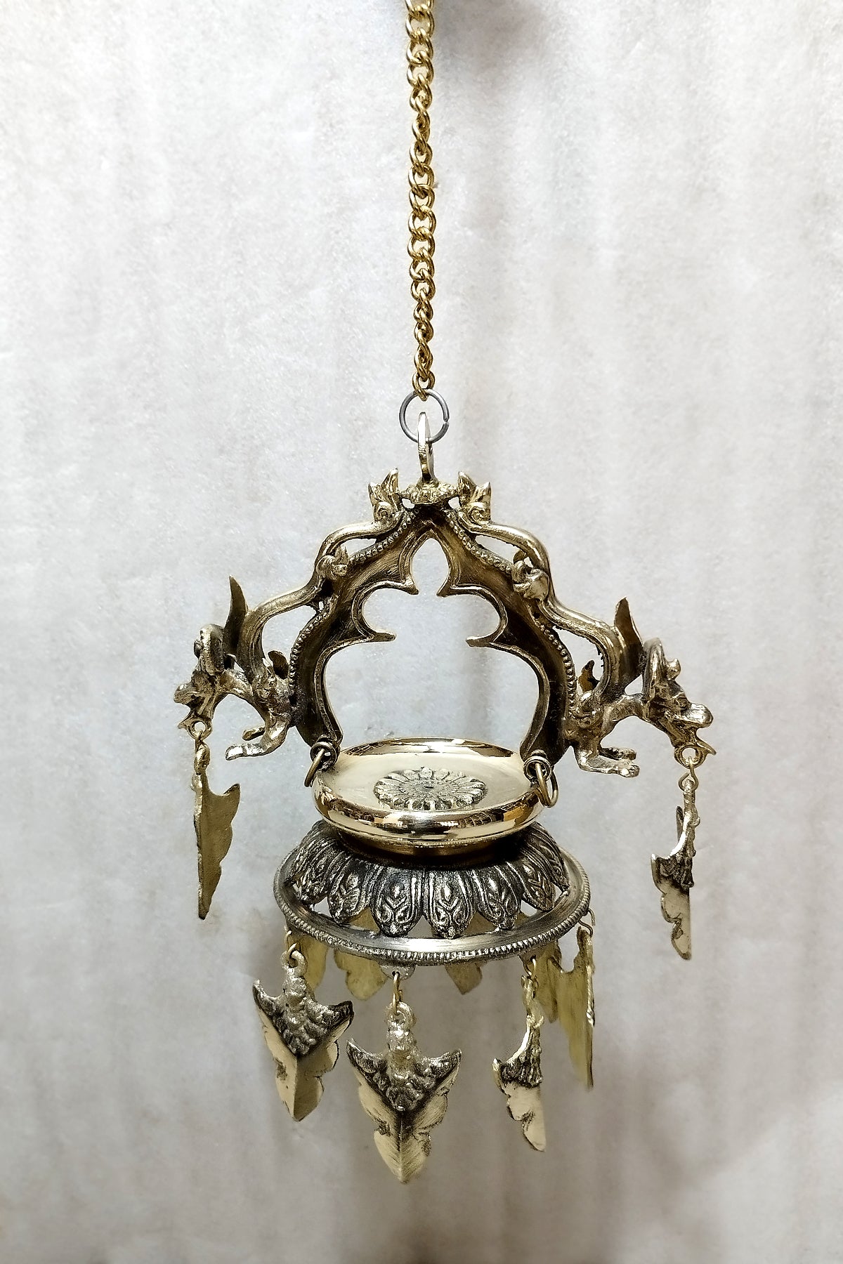Hanging Oil Lamp From Nepal, Dalucha