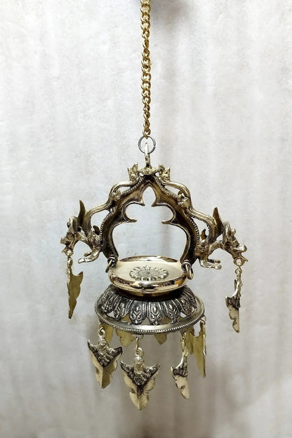 Hanging Oil Lamp From Nepal, Dalucha - Vajracrafts