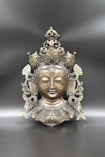 Tibetan Buddhist Goddess Tara Mask Wall Hanging - Vajracrafts