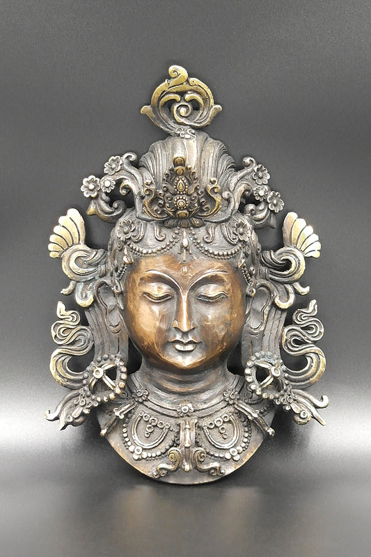 Goddess Tara Face Mask wall hanging in small size