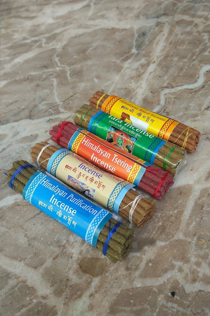 Set of 5 Himalayan Incense Sticks, handmade in Nepal - Vajracrafts