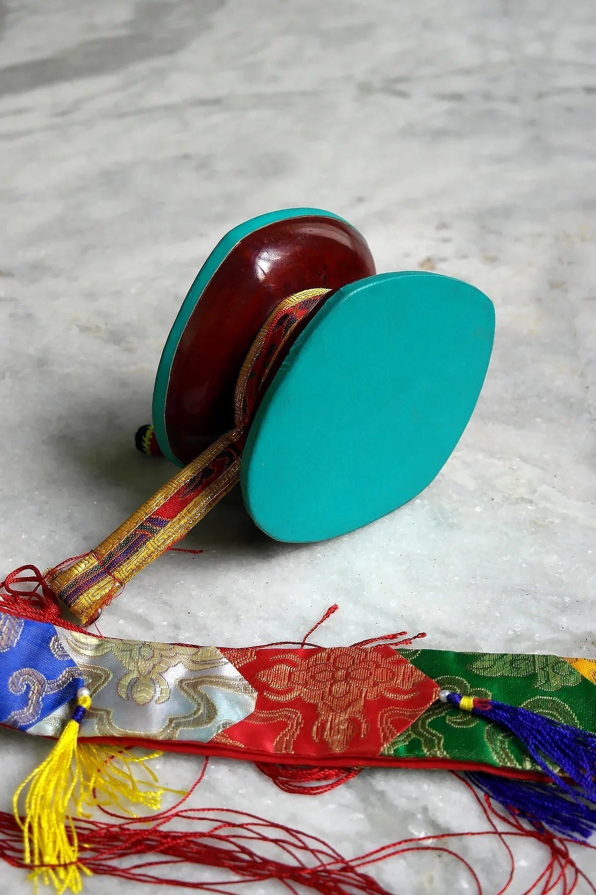 Handmade Buddhist Ritual Wooden Chod Drum - Vajracrafts