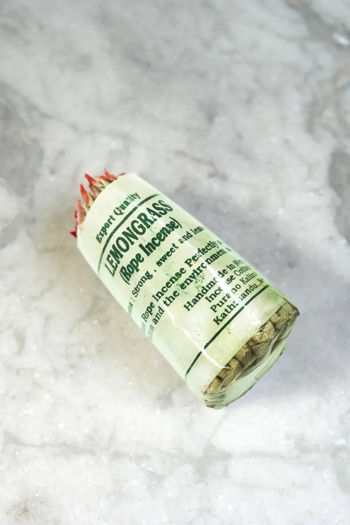 Lemon Grass Rope Incense - Set of 6 - Vajracrafts