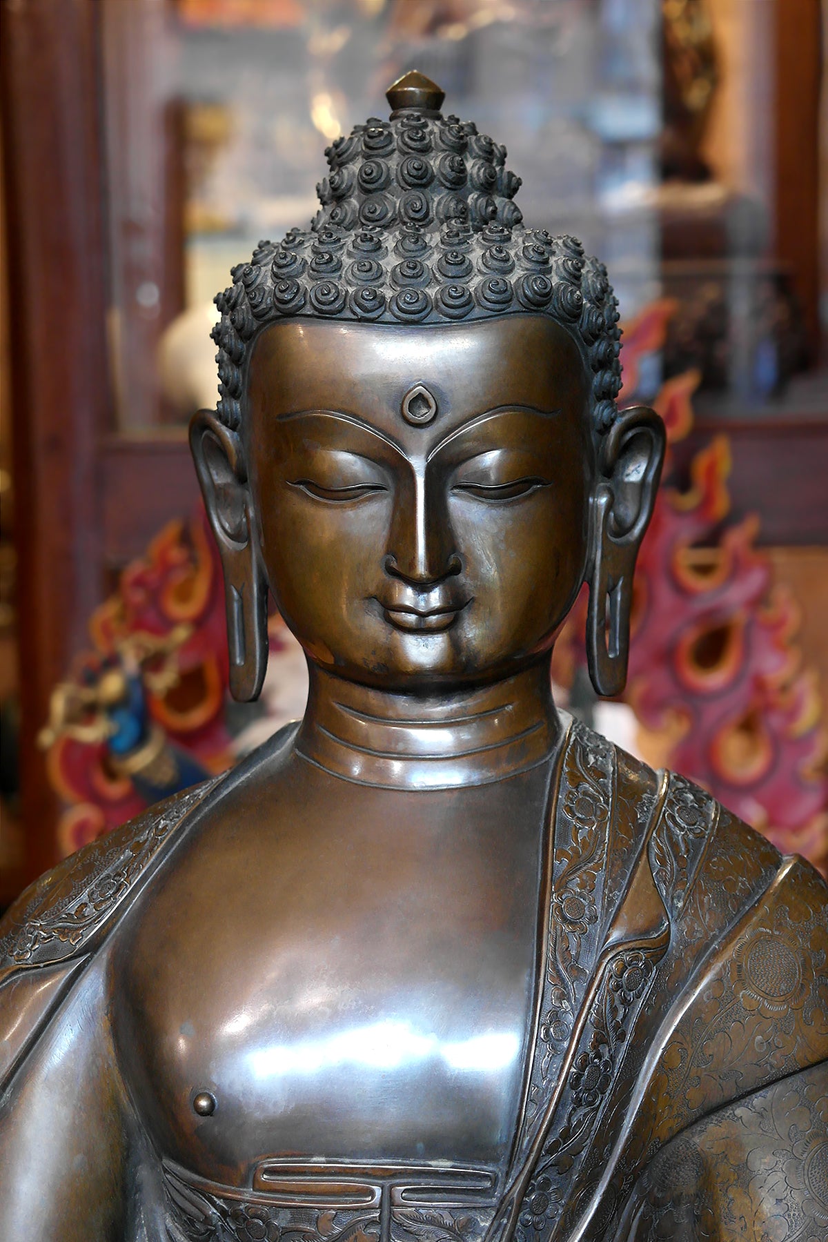 Shakyamuni Buddha Statue in double Lotus 25" | Vajracrafts