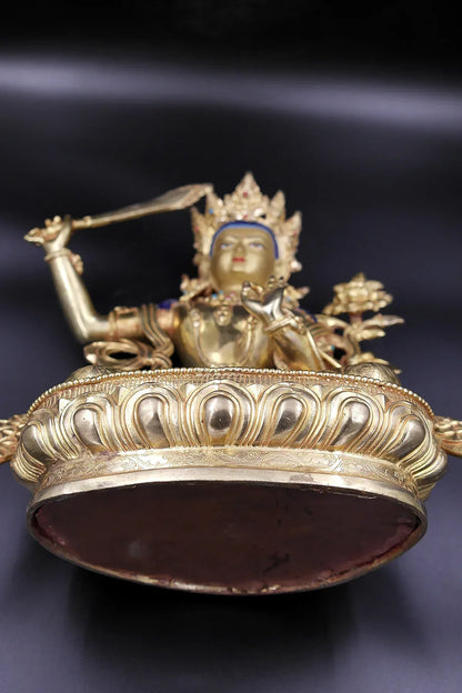 Manjushree Buddha Statue for Meditation, 11" - Vajracrafts