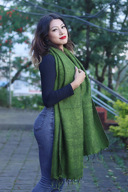 Yak Wool Shawl, Wrap Handmade in Nepal - Vajracrafts