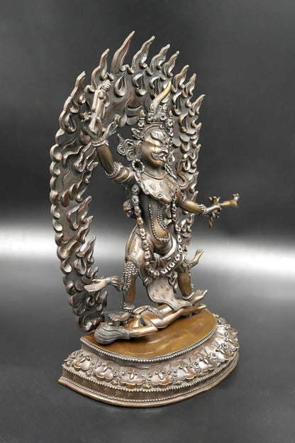Buddhist Protector Ekajata Dakini Statue 12" - Vajracrafts